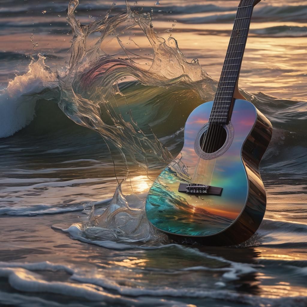 Seascape Reflected on Guitar Strings: Fantastical Realism