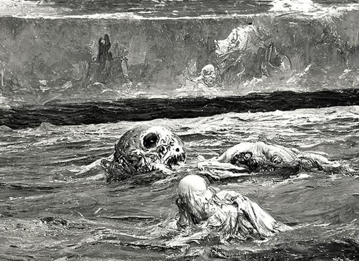 horror Gustave Doré Greg Rutkowski sometimes when you glaze ...