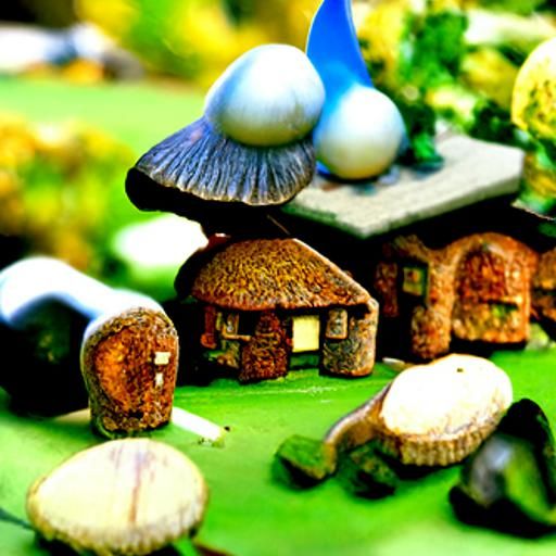 Beautiful miniature village with beautiful miniature homes a...