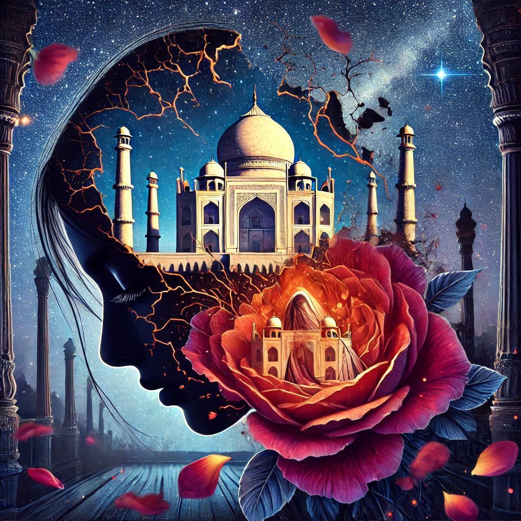 Indian princess double exposure