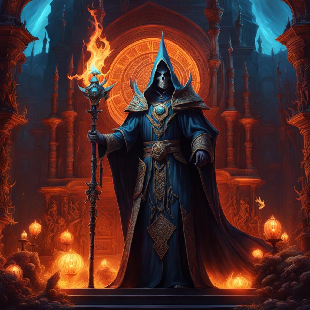 Death Sorcerer - AI Generated Artwork - NightCafe Creator