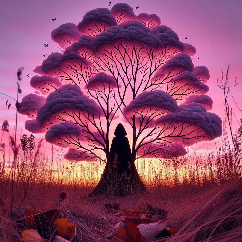 Purple cloud tree