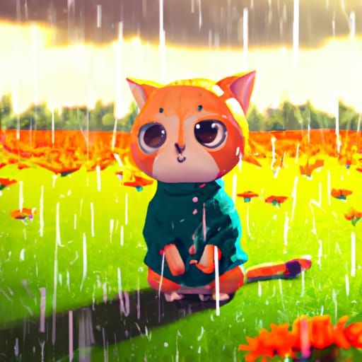 Sitting in the rain
