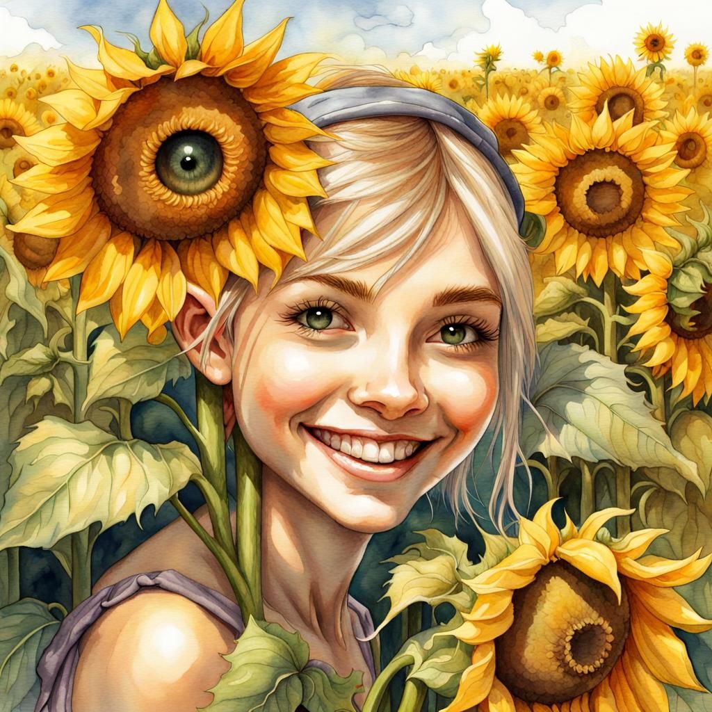 Flower girl - AI Generated Artwork - NightCafe Creator