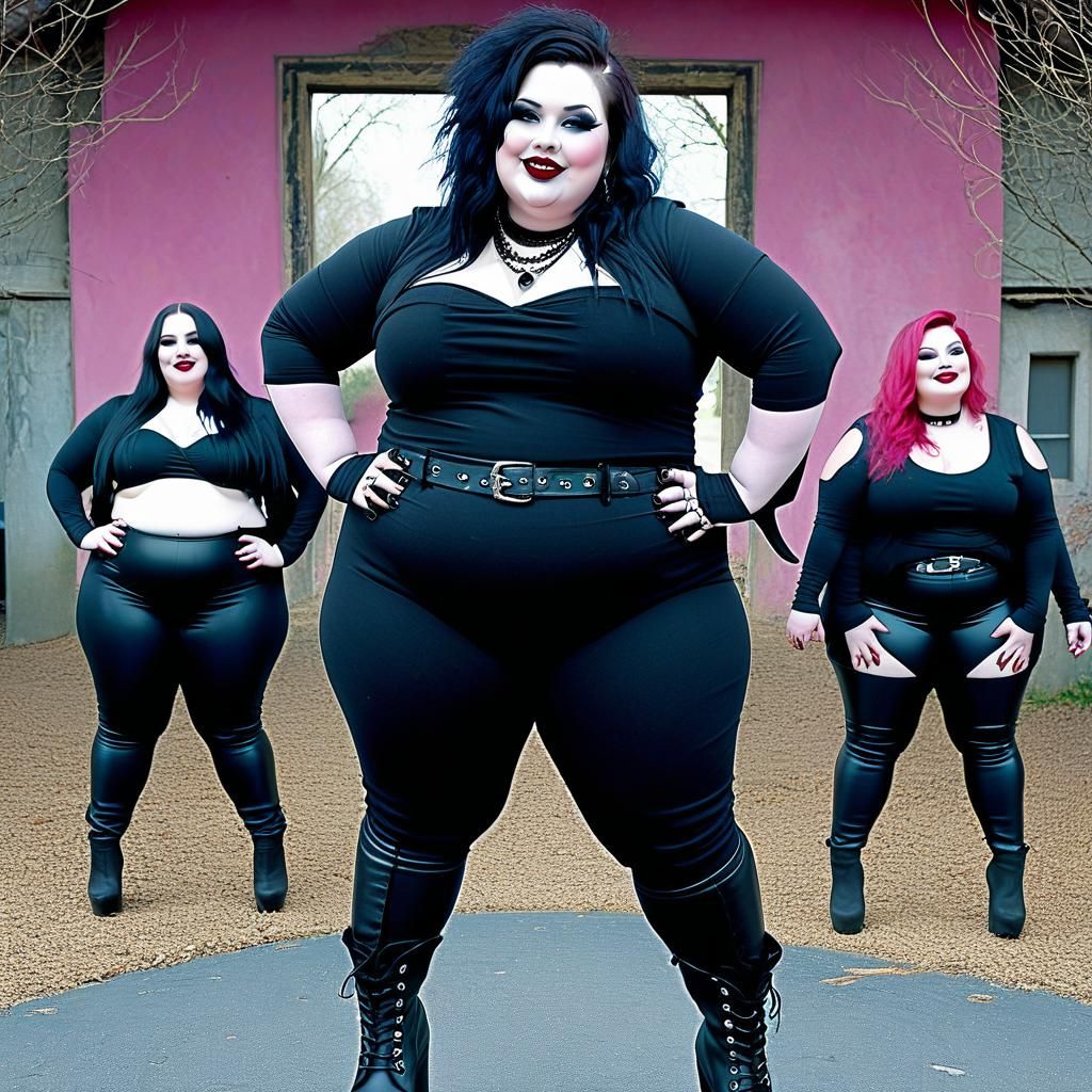 Goth woman