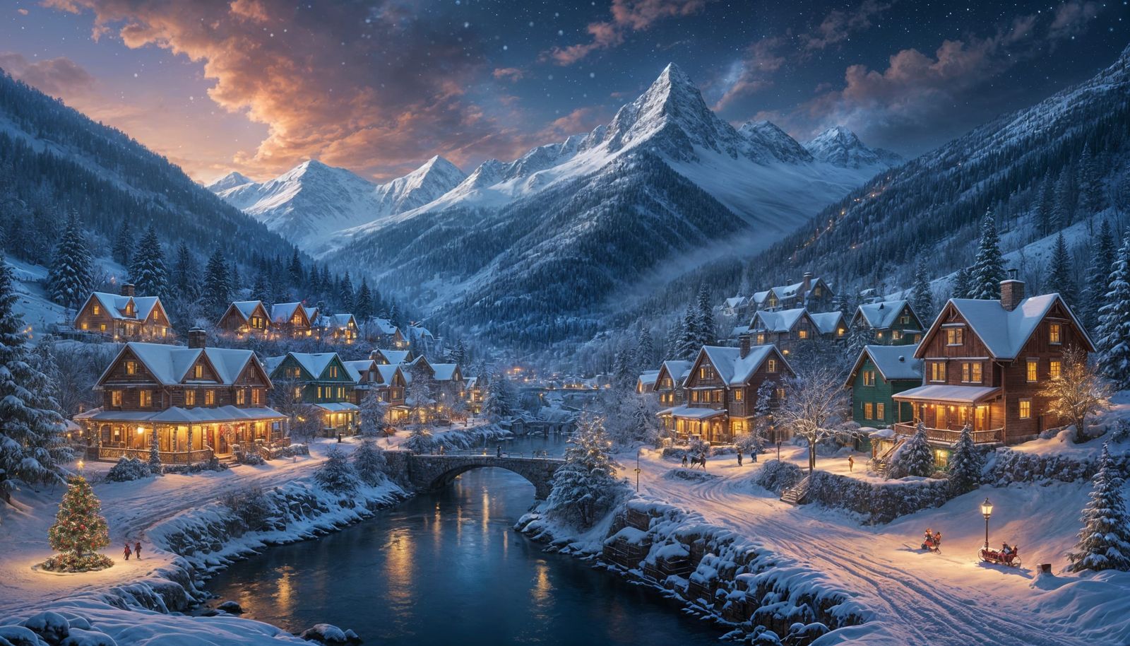 Christmas eve in the mountains  by @Soynuts