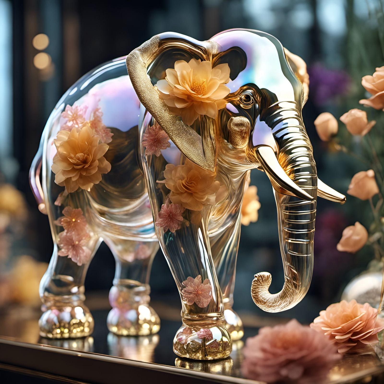 Elephant beauty in a shop   by @Bravely Worded