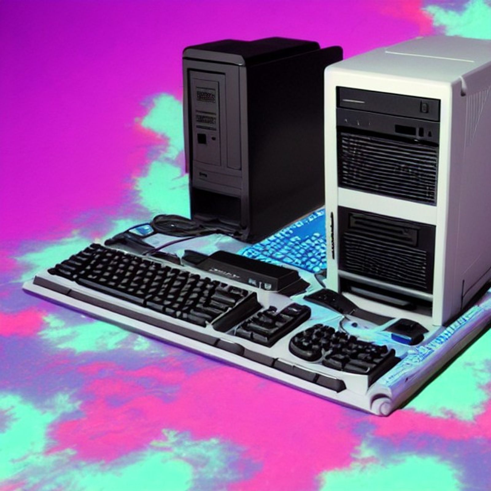 1990s vaporwave pc AI Generated Artwork NightCafe Creator