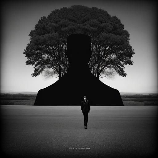 Matte Black Image of Existentialism