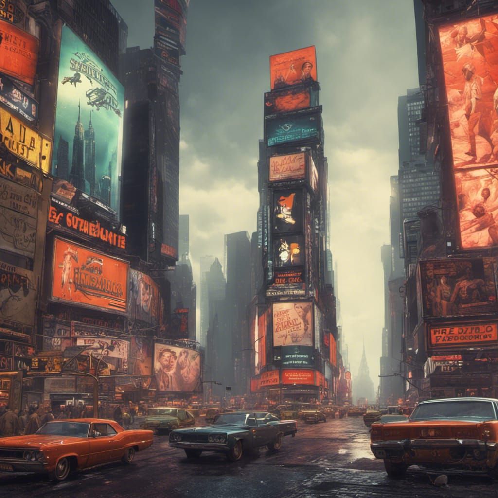 Times Square New York city,1970