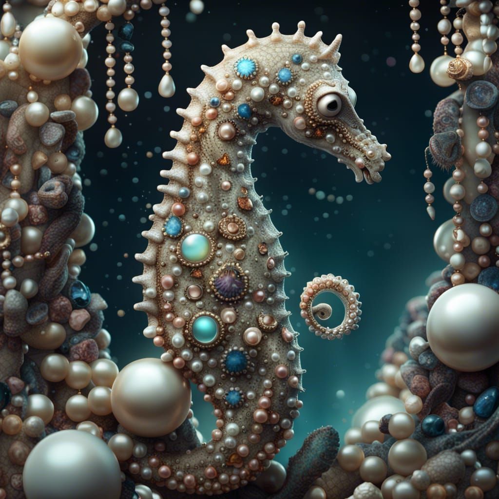 Delicate seahorse