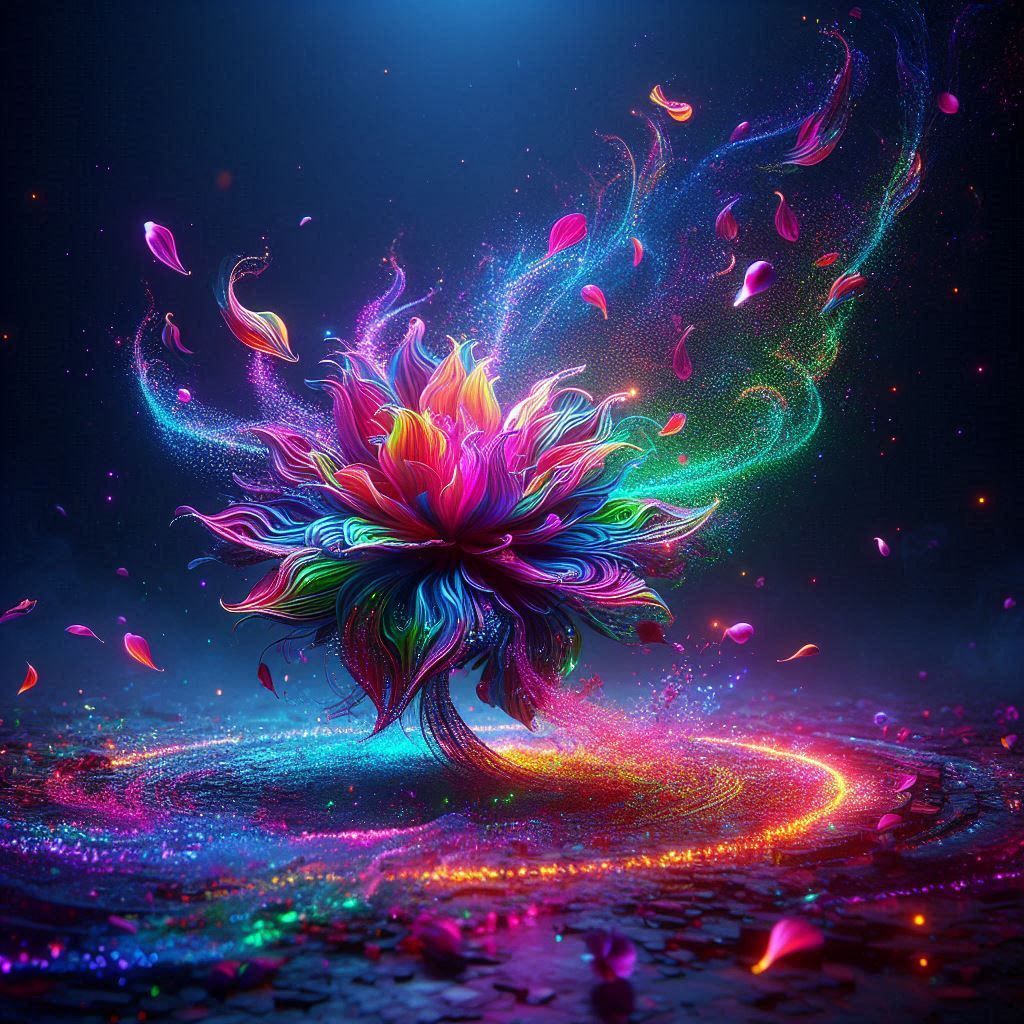 Rainbow flower