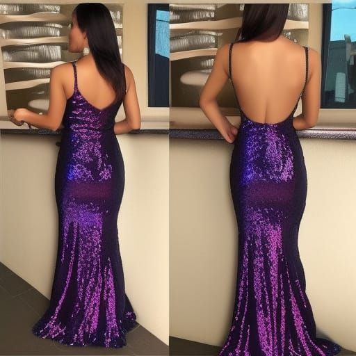 Backless mermaid Dress