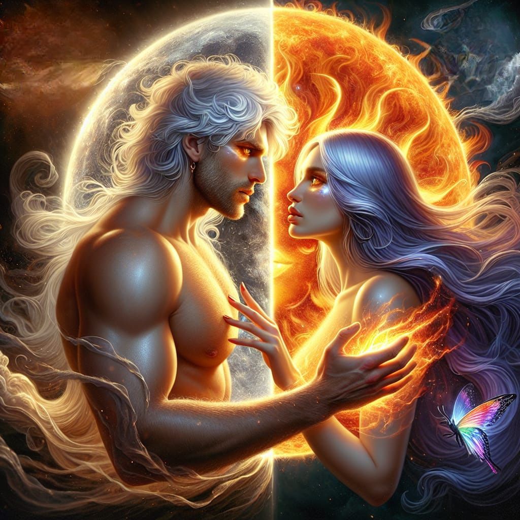 The Man in the Moon meets the Sensual Sun Siren