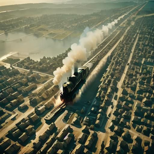 <lora:Shadow generation 2:1.0> Make a steam train