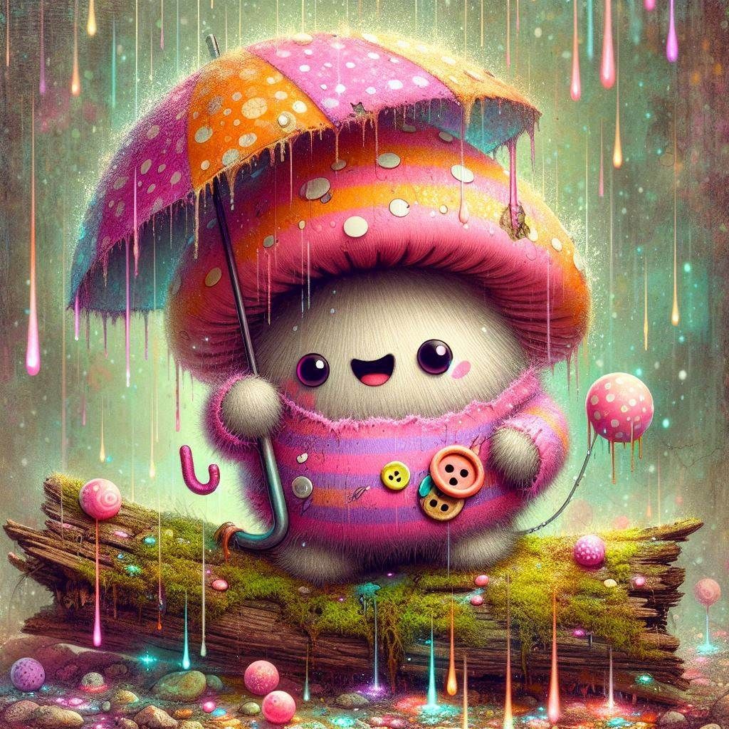 Fluffy mushroom spirit