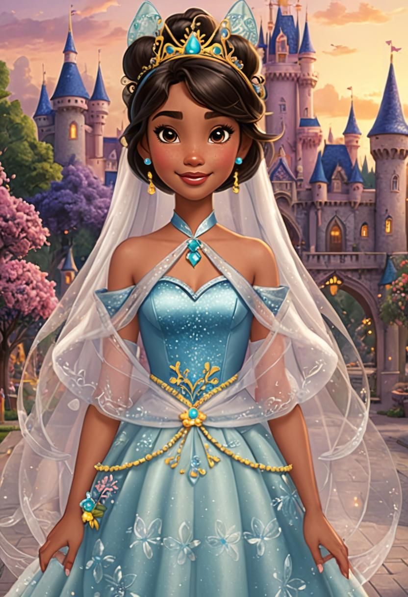 Silvervale dresses up like a Disney Princess