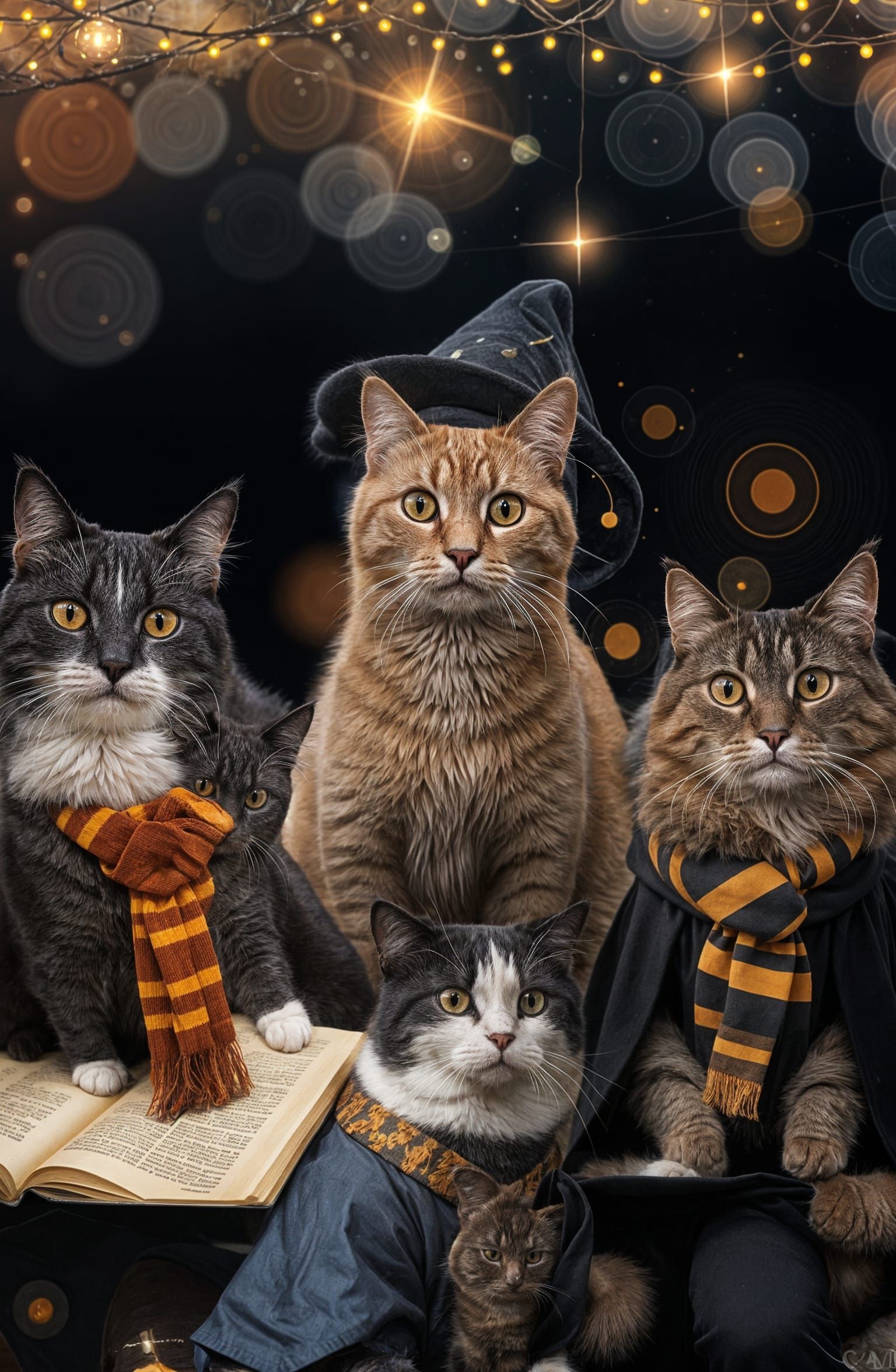 Wizard cats happy birthday