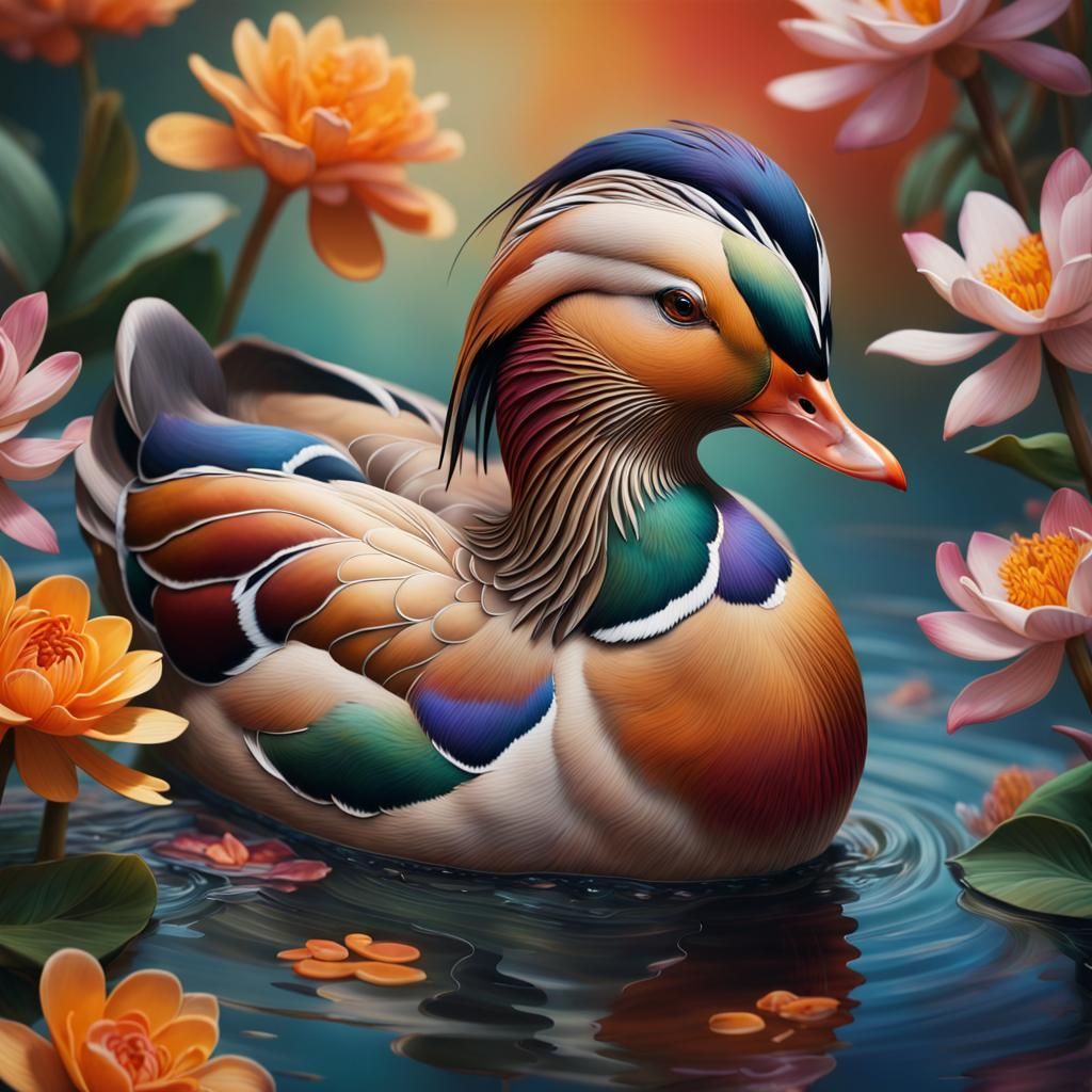 Manadrin Duck - Ai Generated Artwork - Nightcafe Creator