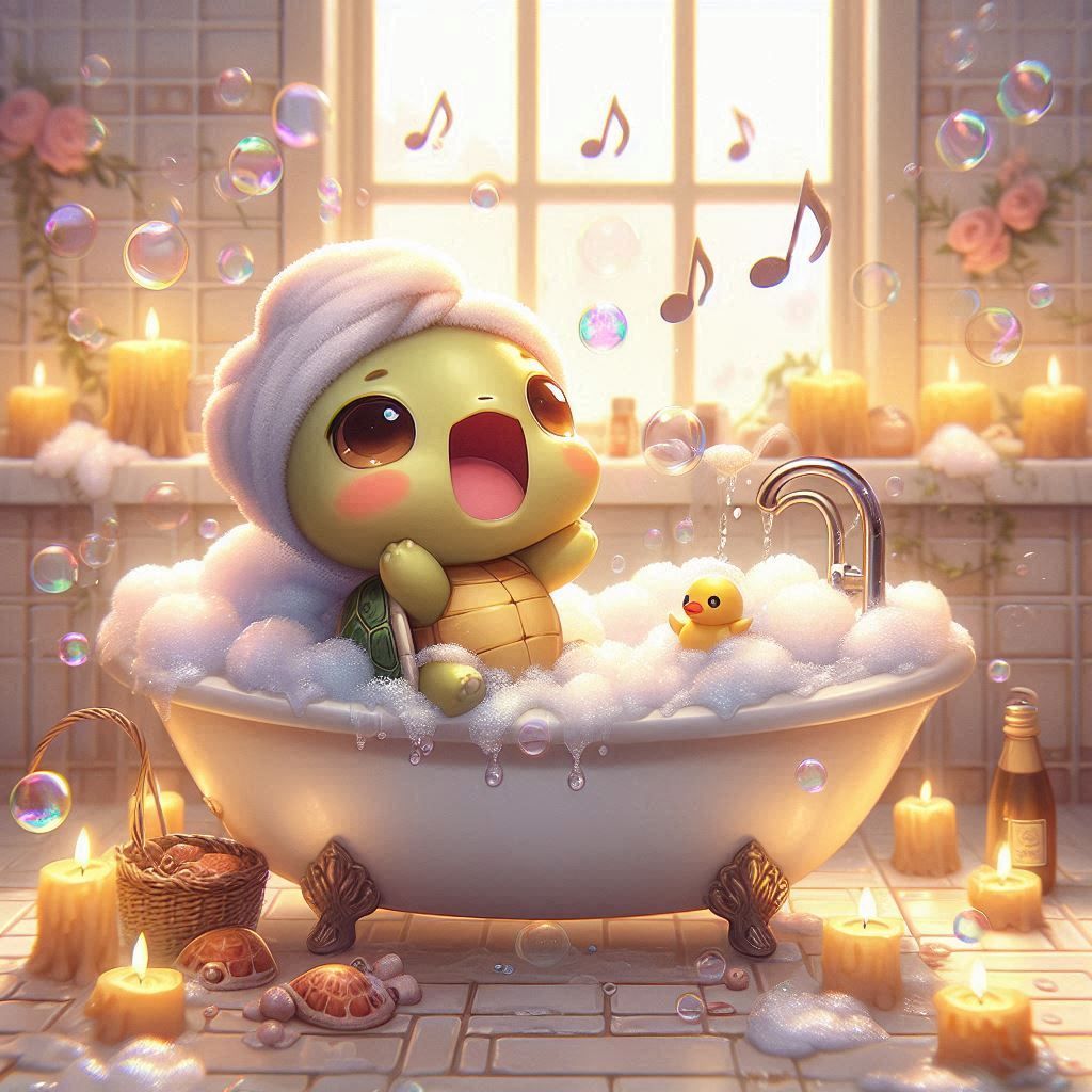 Singing in the bath