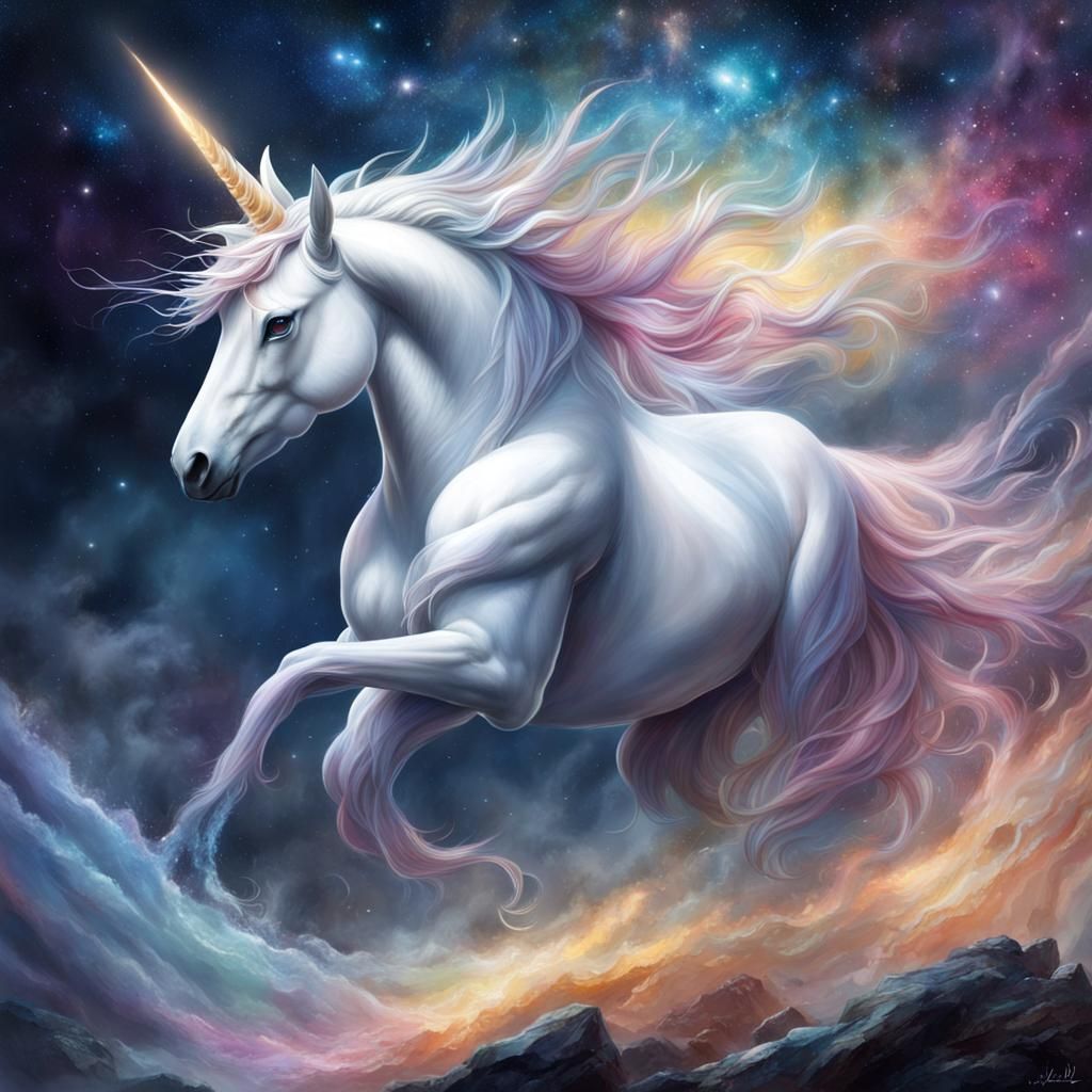 Stardust unicorn - AI Generated Artwork - NightCafe Creator