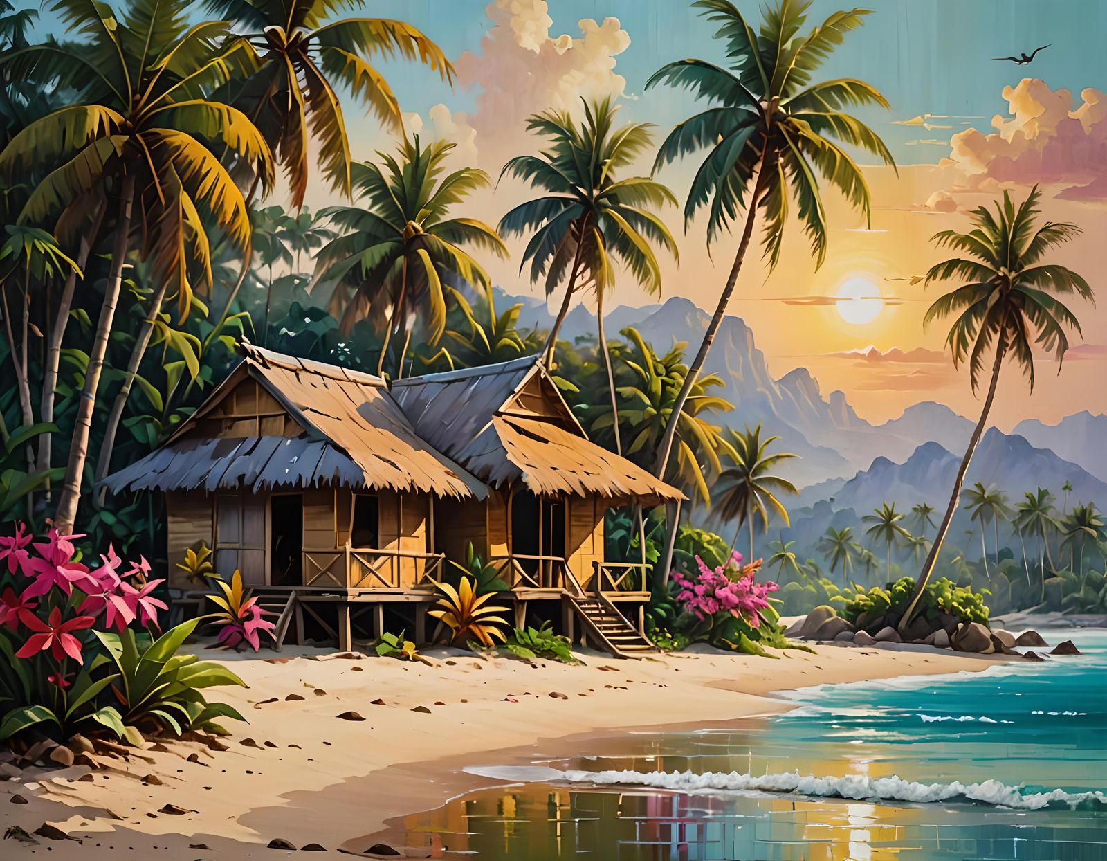 Beach shack Cambodia 15  by @Ex-Nihilo