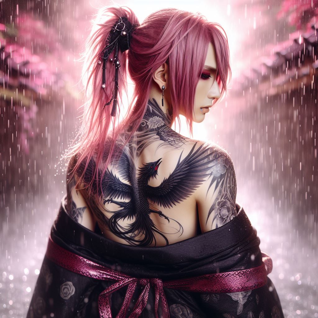 Tattoo shop , Pink Crow 🐦‍⬛