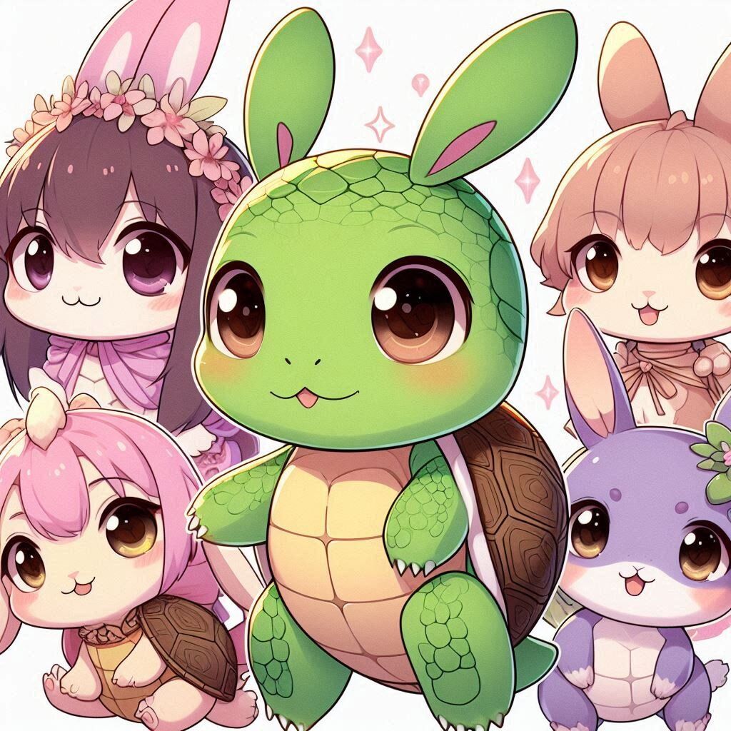 Rabbit Turtle hybrids 🐇🐢