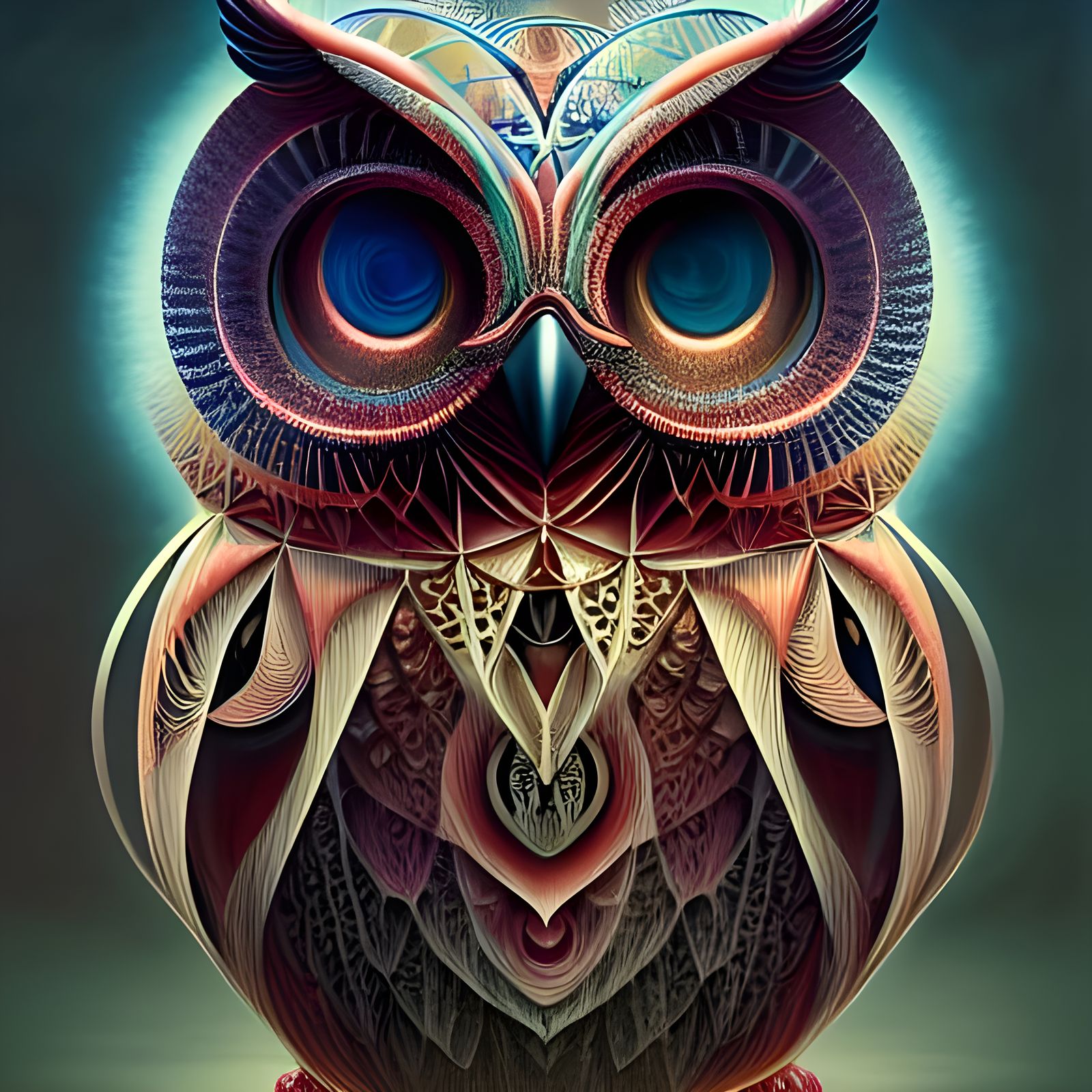 Geometric Owl - AI Generated Artwork - NightCafe Creator