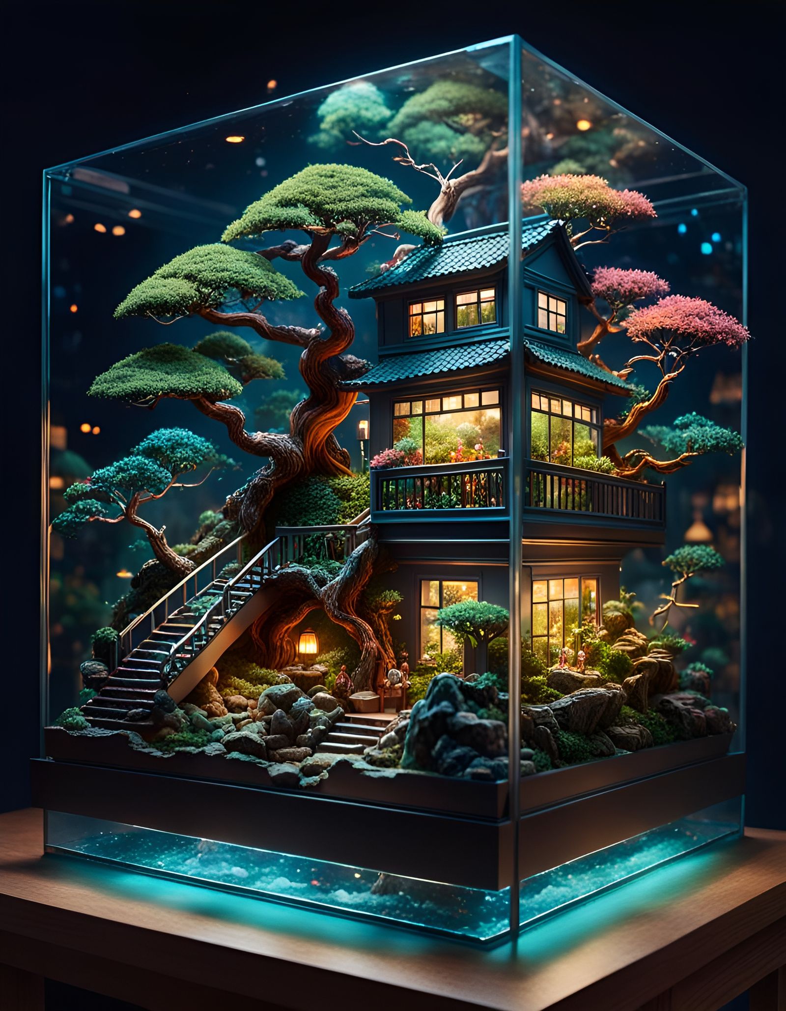 fantasy terrarium  by @Rion November