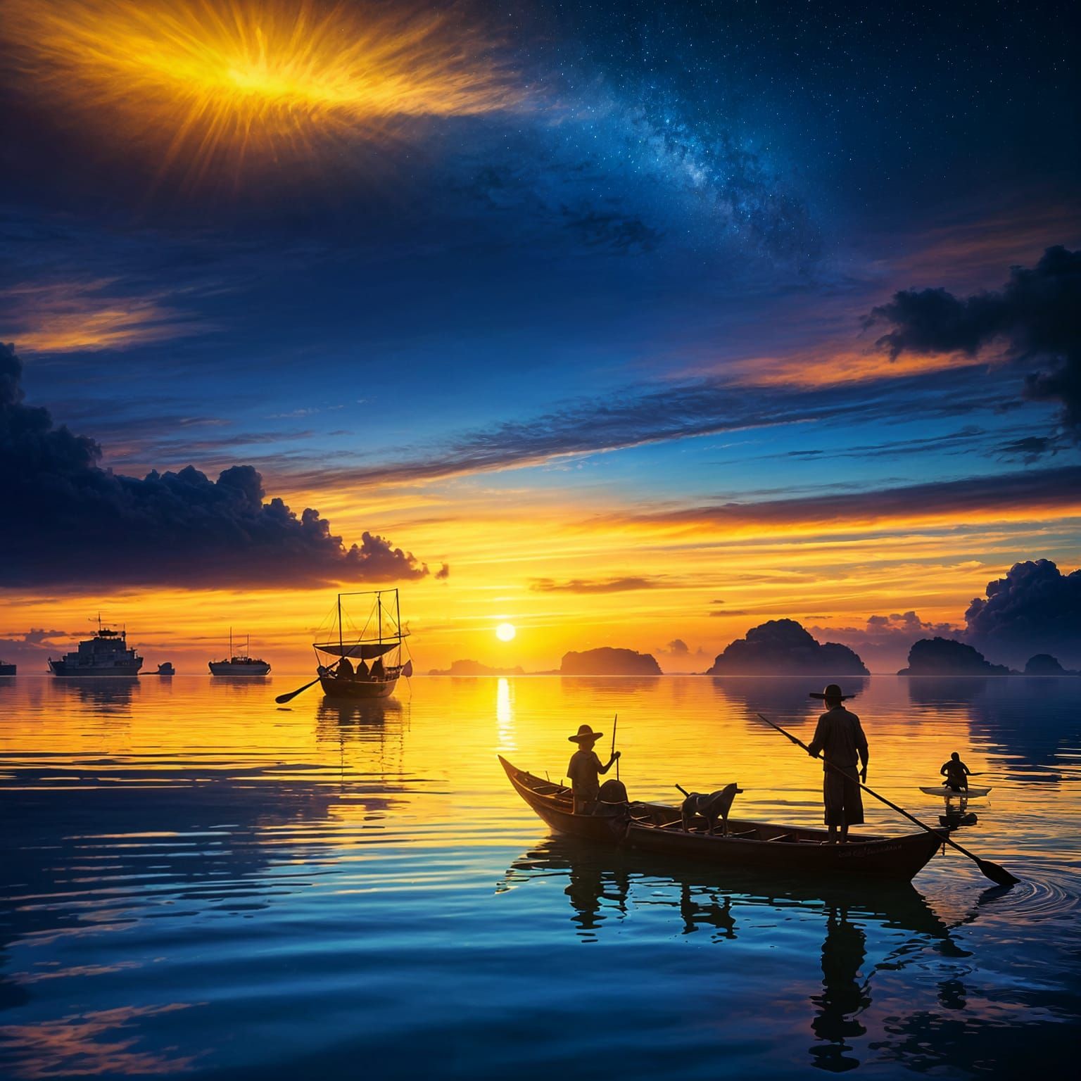 Blue Sunset  by @Joe