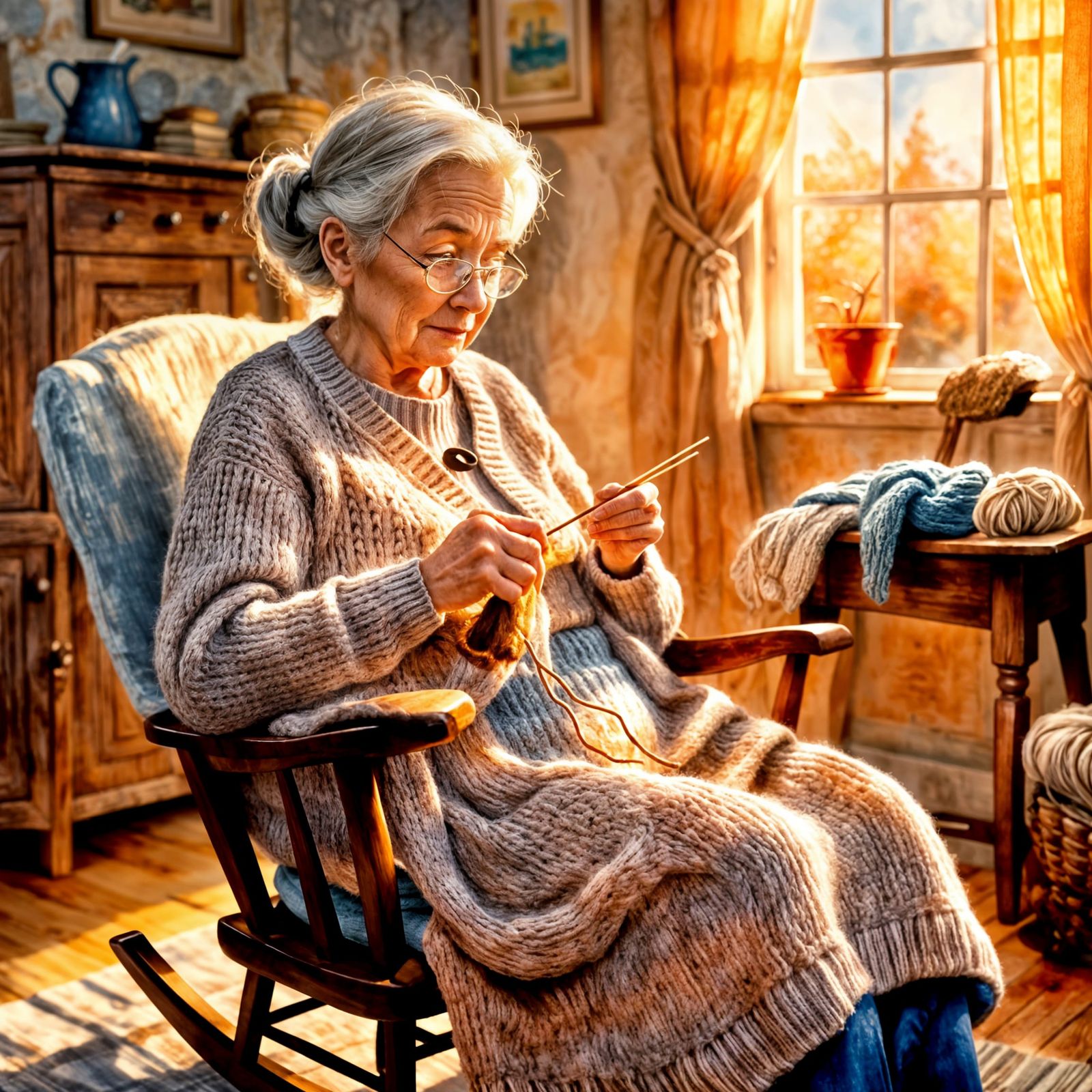 Grandma's Sweaters  by @Merumeru Meru