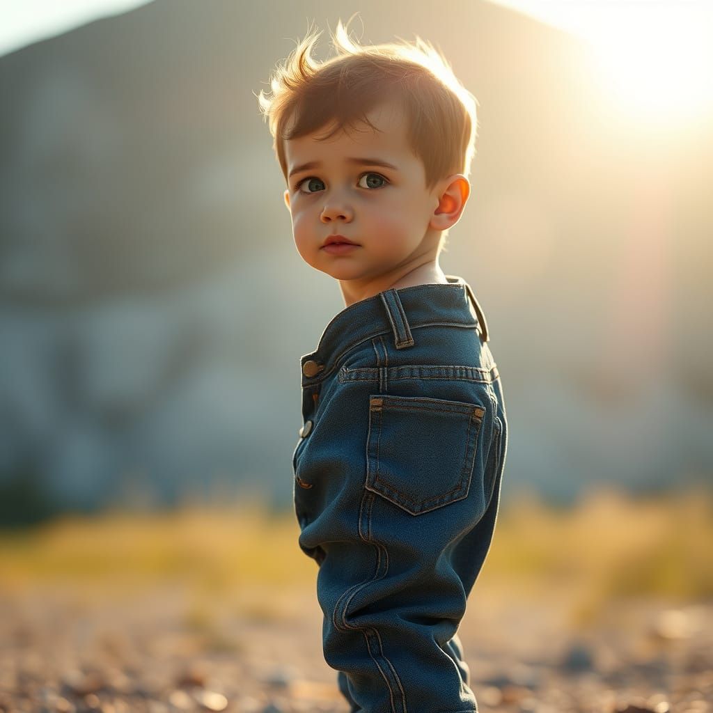 The very first jeans to wear.   by @Katimati