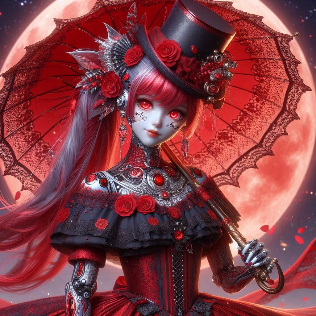 Sorayama Cyber girls 23 Victorian Red