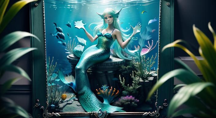 Biopunk Mermaid, Goddess , 

mirrors ,

Professional photogr...