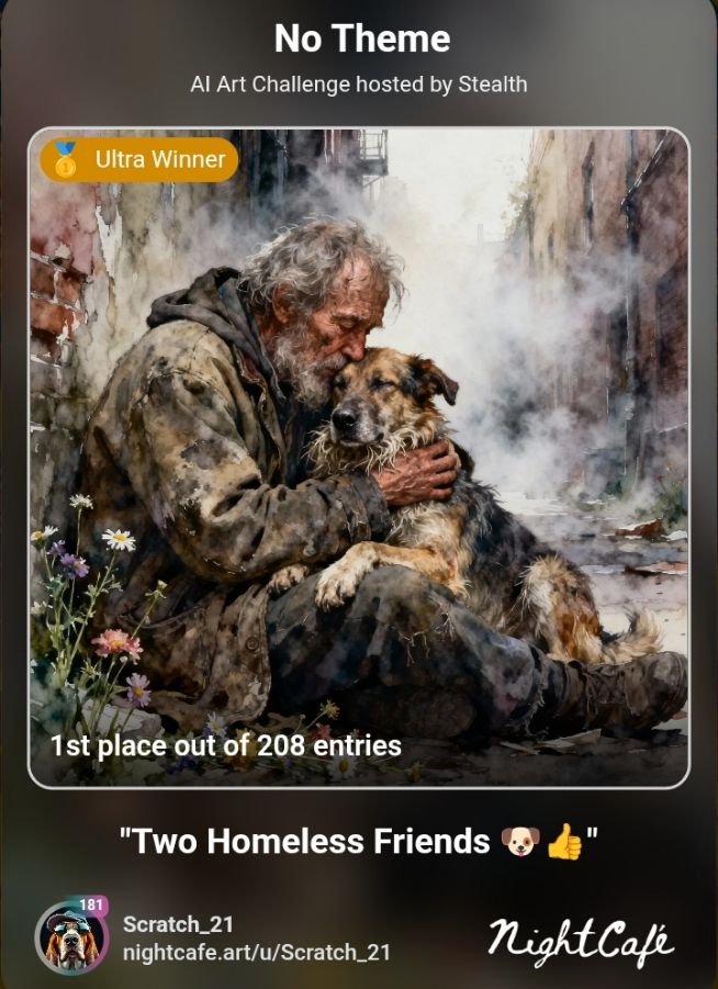 Two Homeless Friends 🐶👍😁