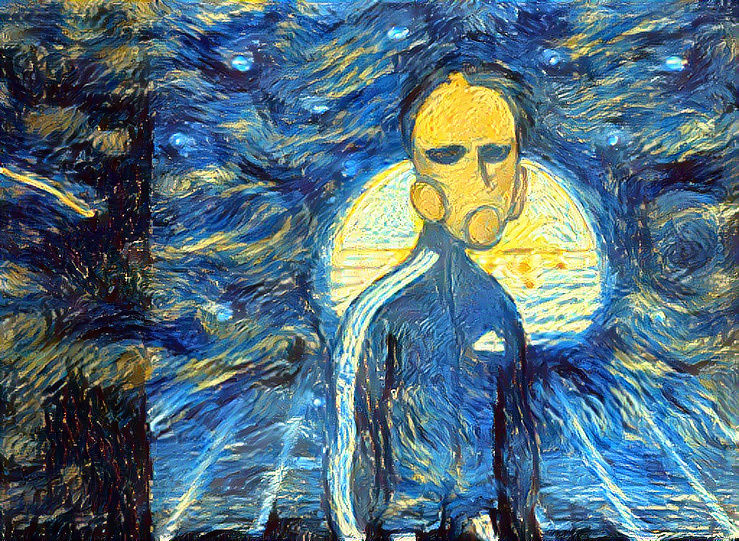 Scorpo made in van gogh style