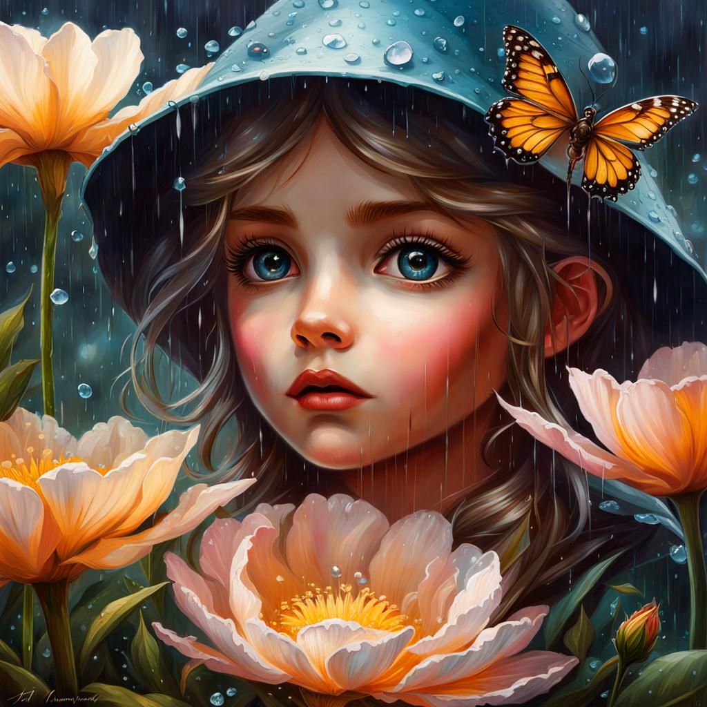 Hiding from the rain