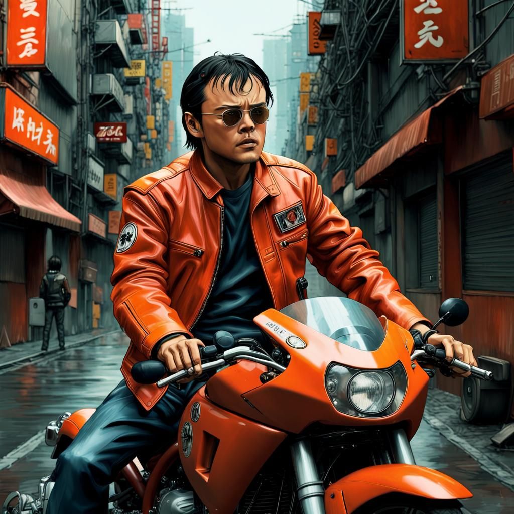 "Leonardo di Caprio" in an orange leather jacket on the red ...