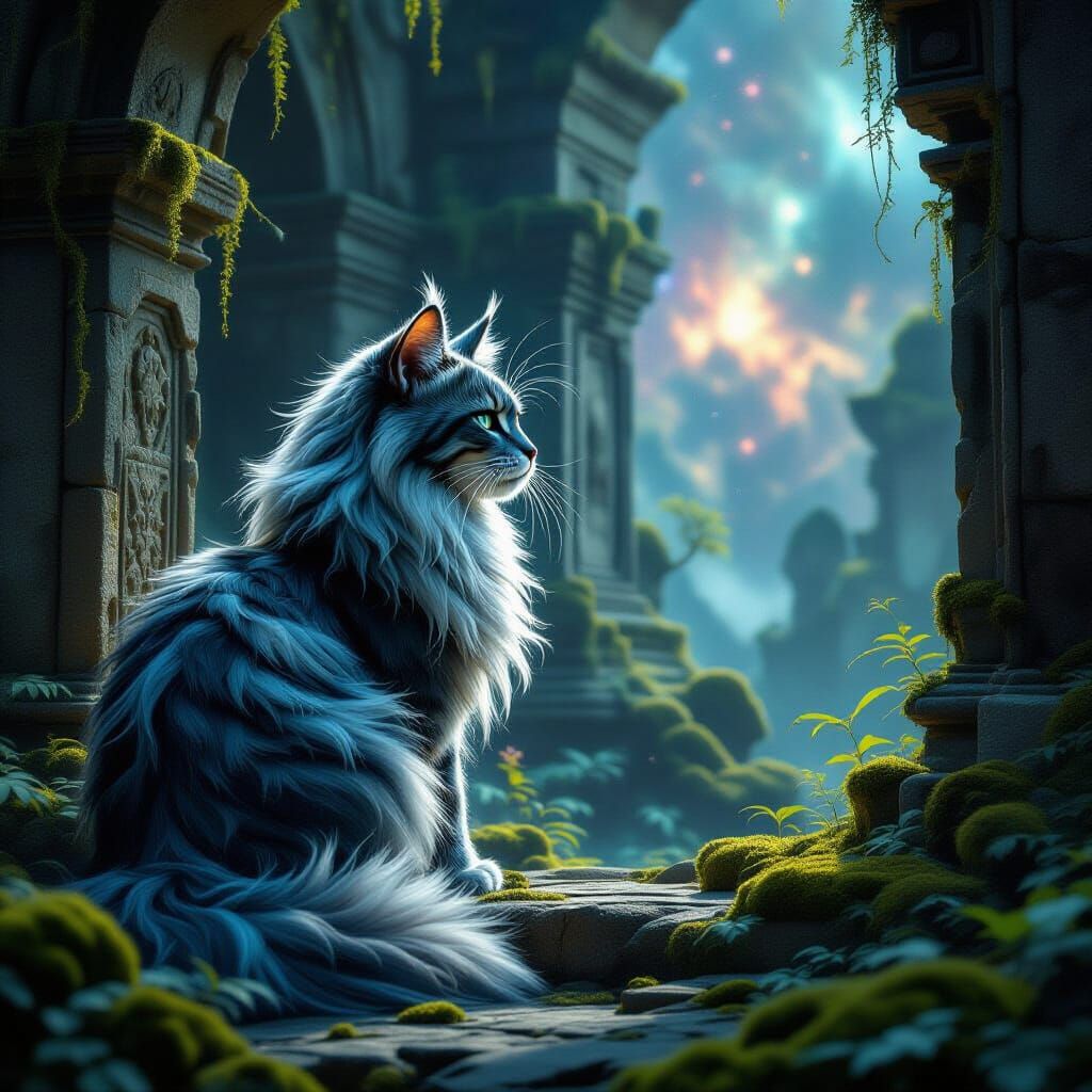 A majestic cat   by @undefined