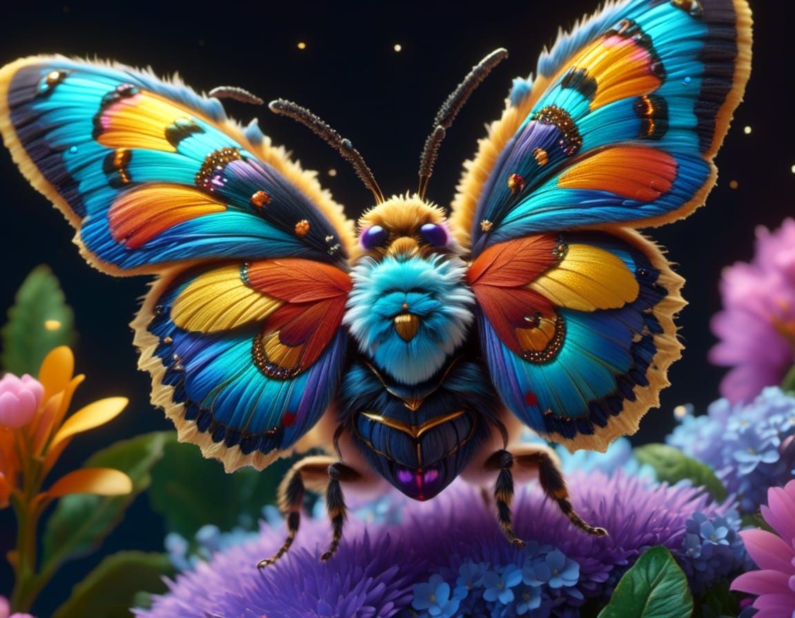 Adorable Fairy Moth - AI Generated Artwork - NightCafe Creator