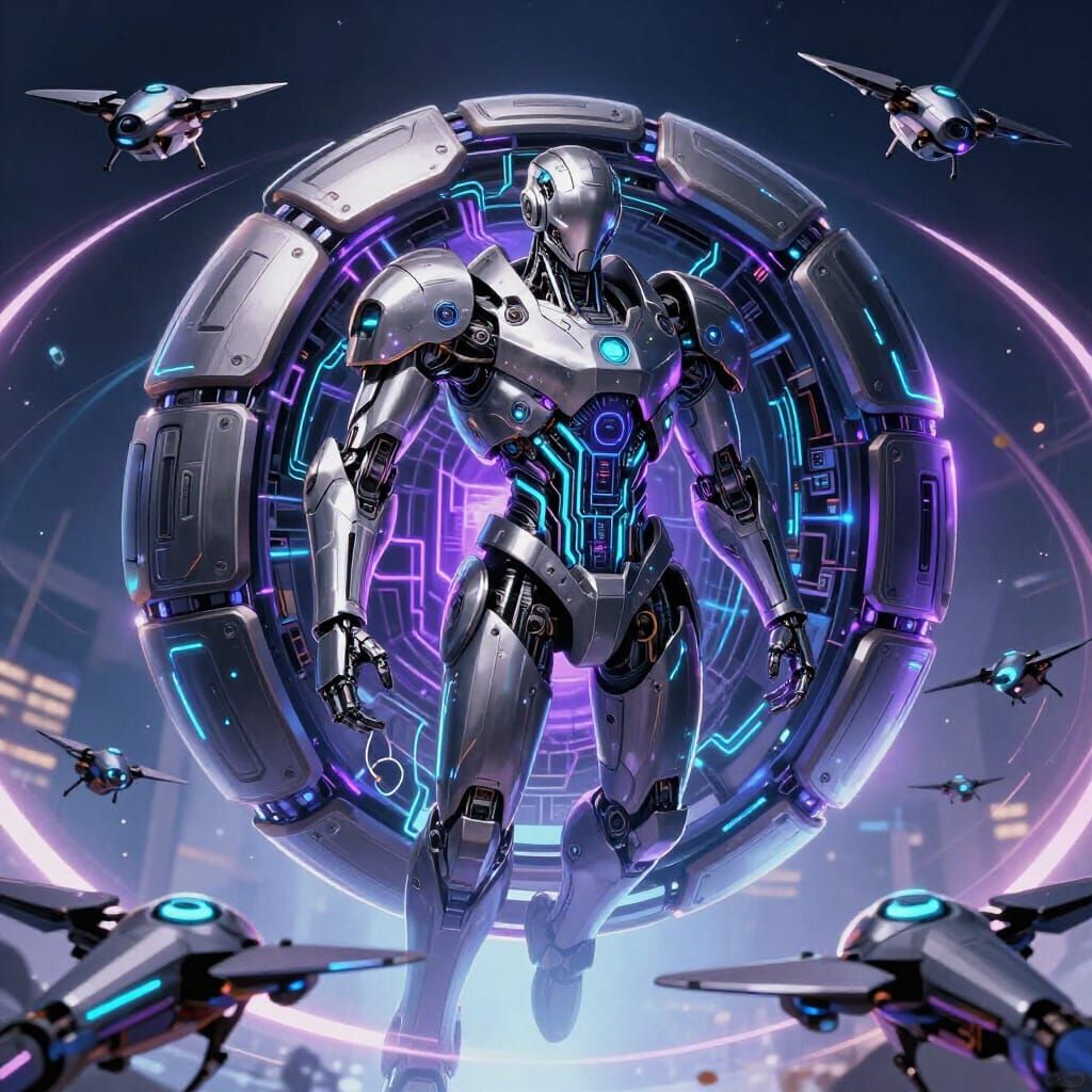 PANOPTICON PRIME (AI Core / No Casual Form)

Operational Design:

Semi-spherical modular structure

Humanoid core emerge...