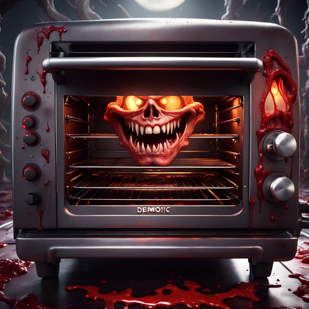 I think my toaster oven is laughing at me!! AI Generated Artwork