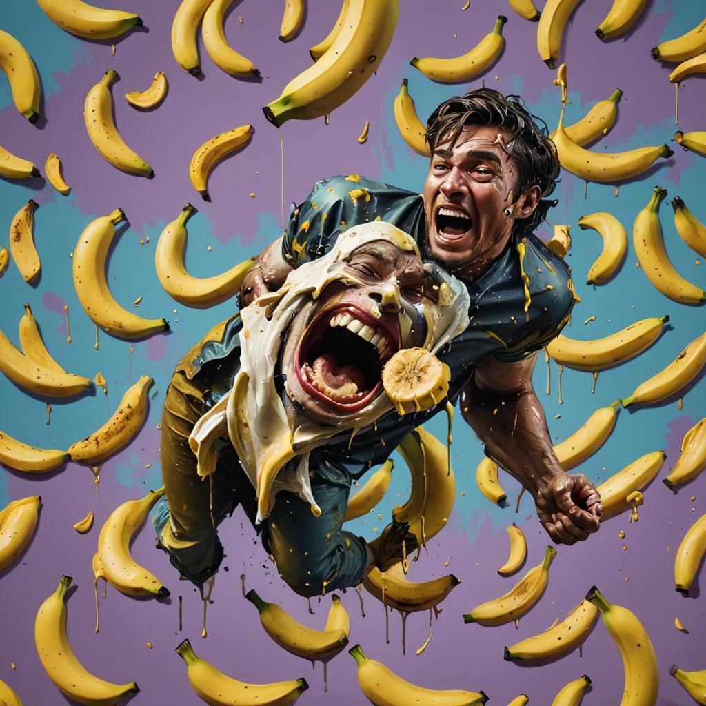 Banana eating someone’s bum