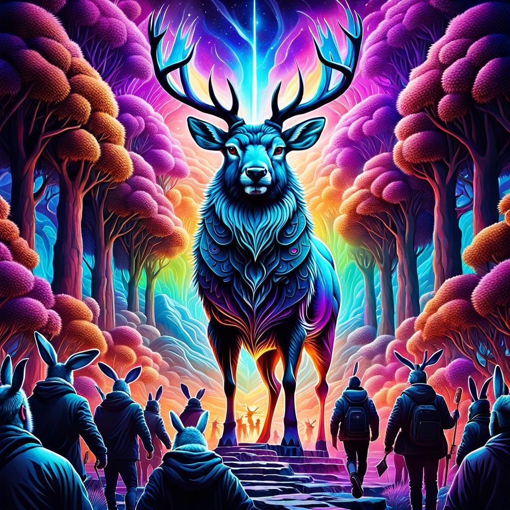 The Deer People Come to Worship