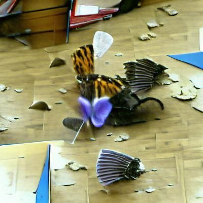 butterfly flapping wings causing destruction