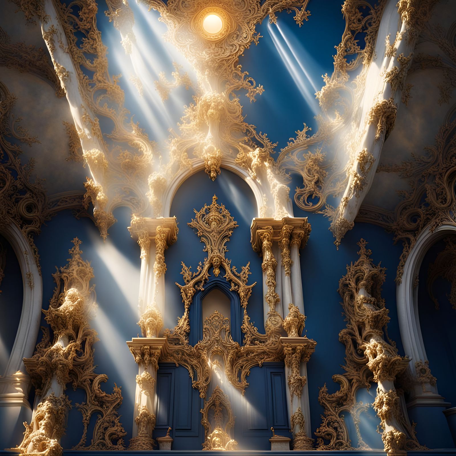 Ornate Demonic Royalty in Baroque Gothic Style