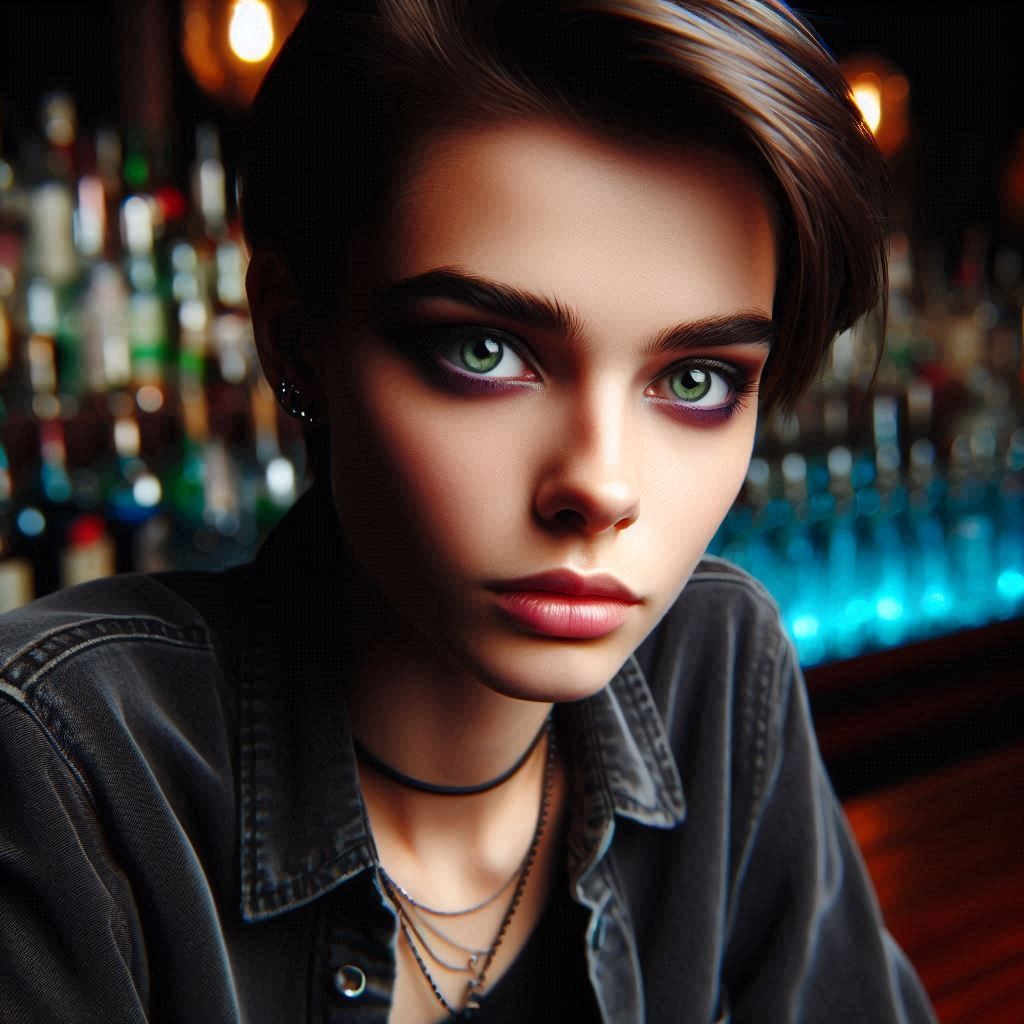 A young androgynous young lady portrait 4