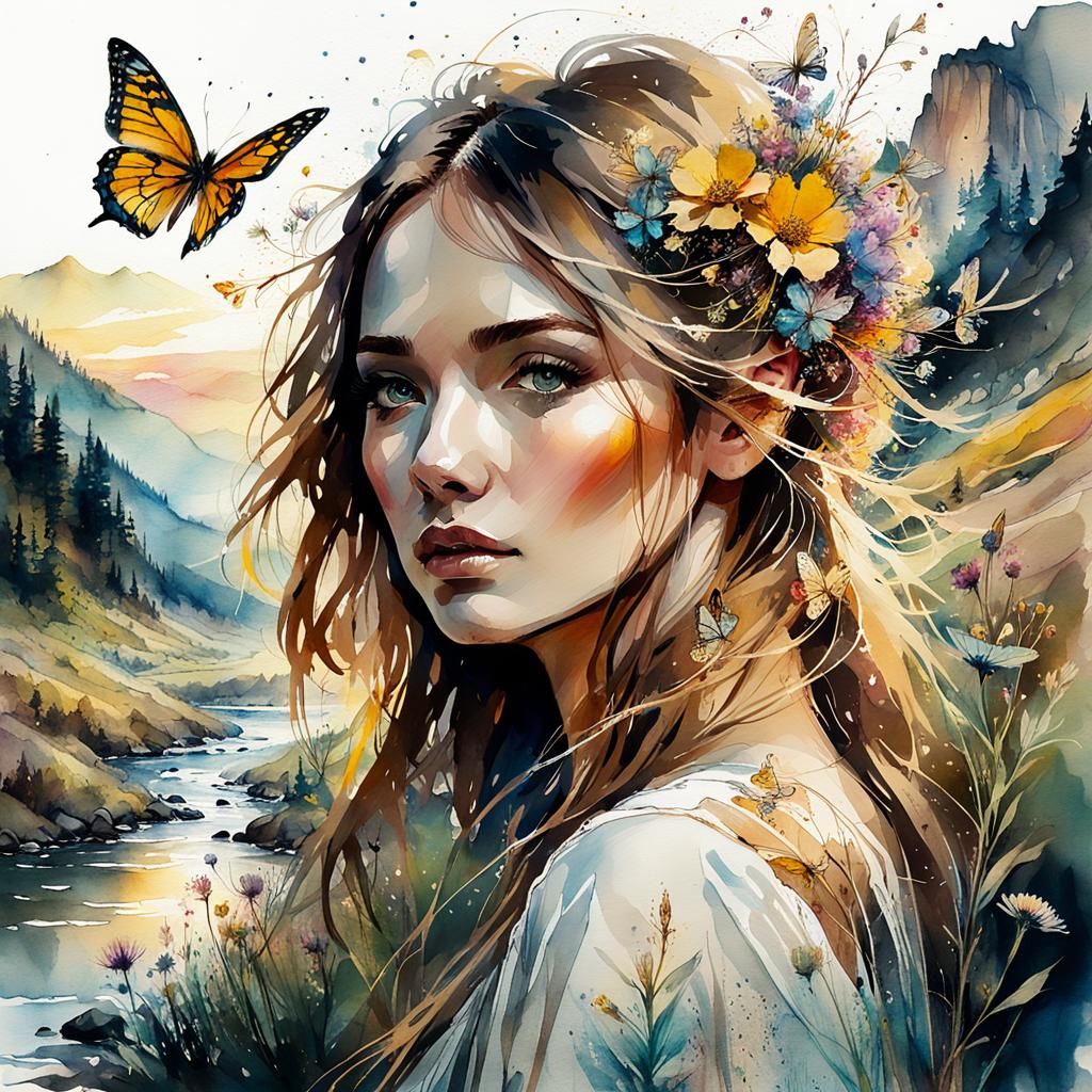 butterfly kisses AI Generated Artwork NightCafe Creator