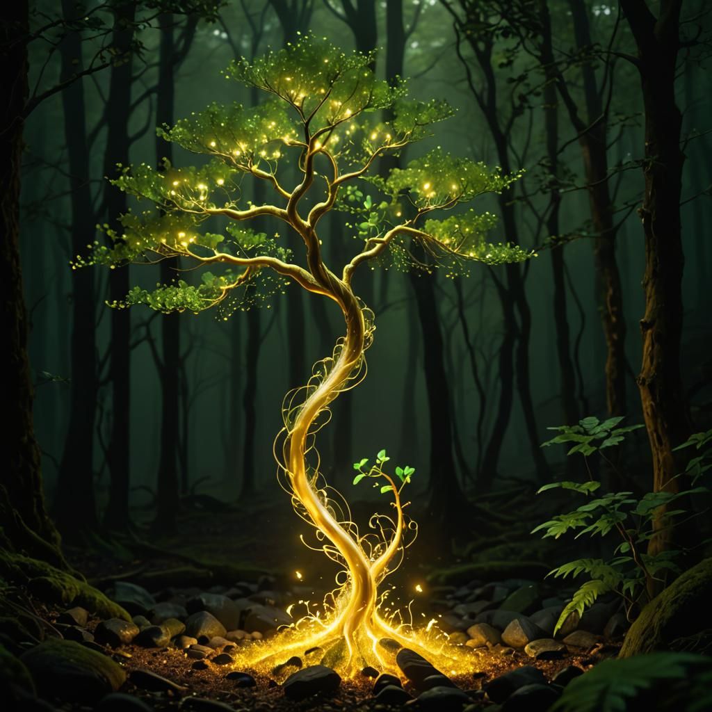 Magical Tree #1 - AI Generated Artwork - NightCafe Creator